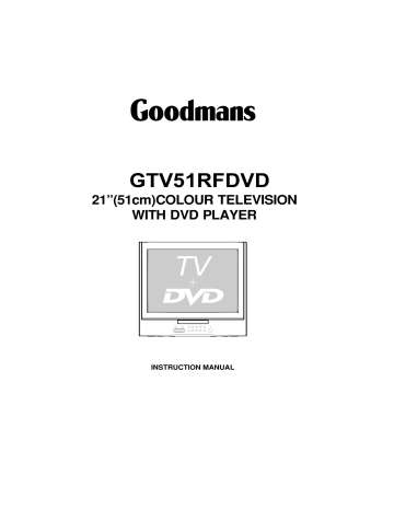 Goodmans GTV14T5DVD Instruction manual | Manualzz