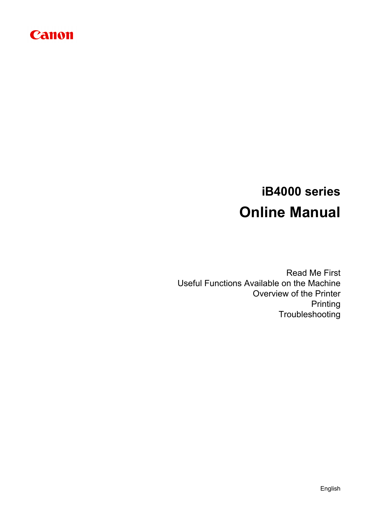 Canon MAXIFY iB4050 User manual | Manualzz