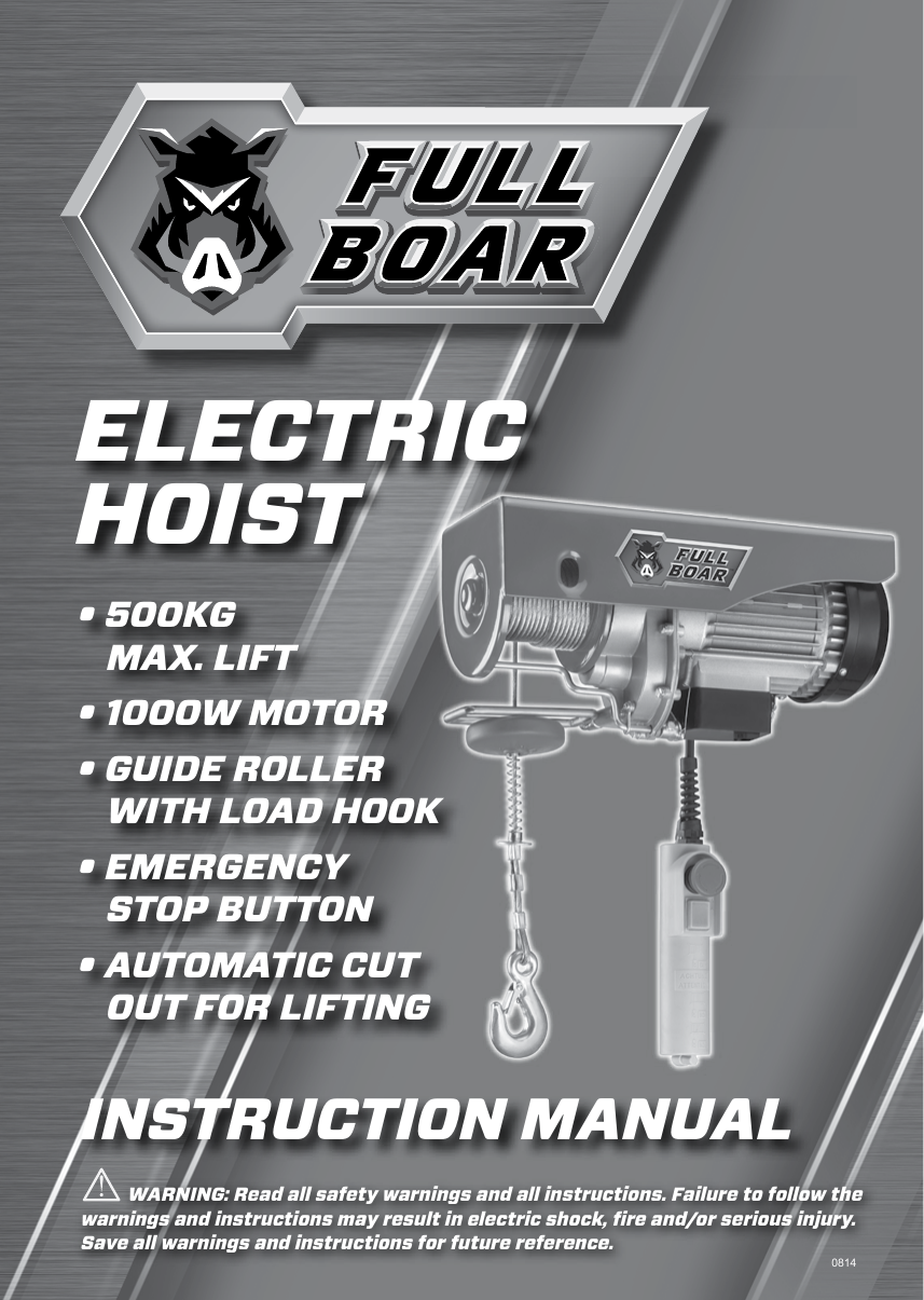 Electric Hoist Manualzz Com