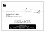 Palram SkyLight 33.3 in. x 12 in. x 8.7 in. Shed Shelf Kit Assembly Instructions