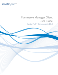 Elastic Path Commerce Manager Client User Guide