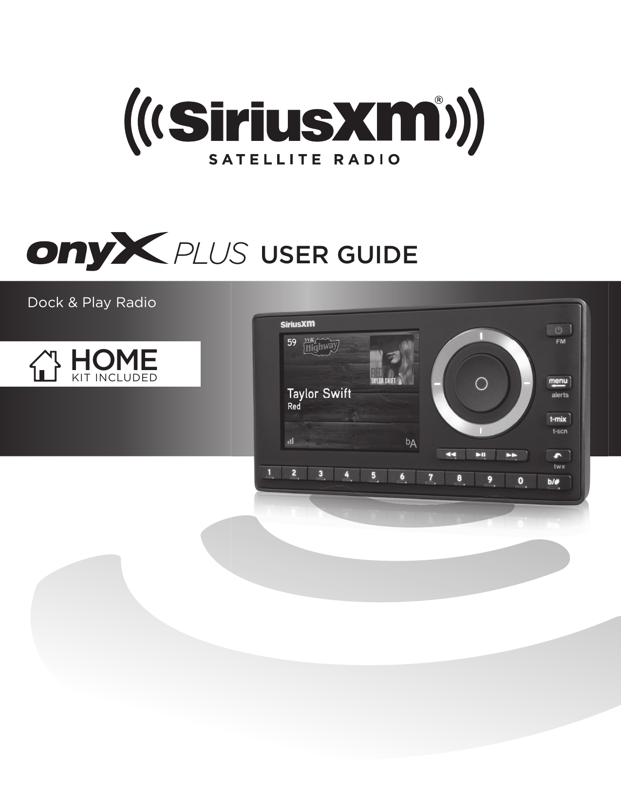 Sirius Satellite Radio Onyx Plus with Home Kit User Guide Manualzz