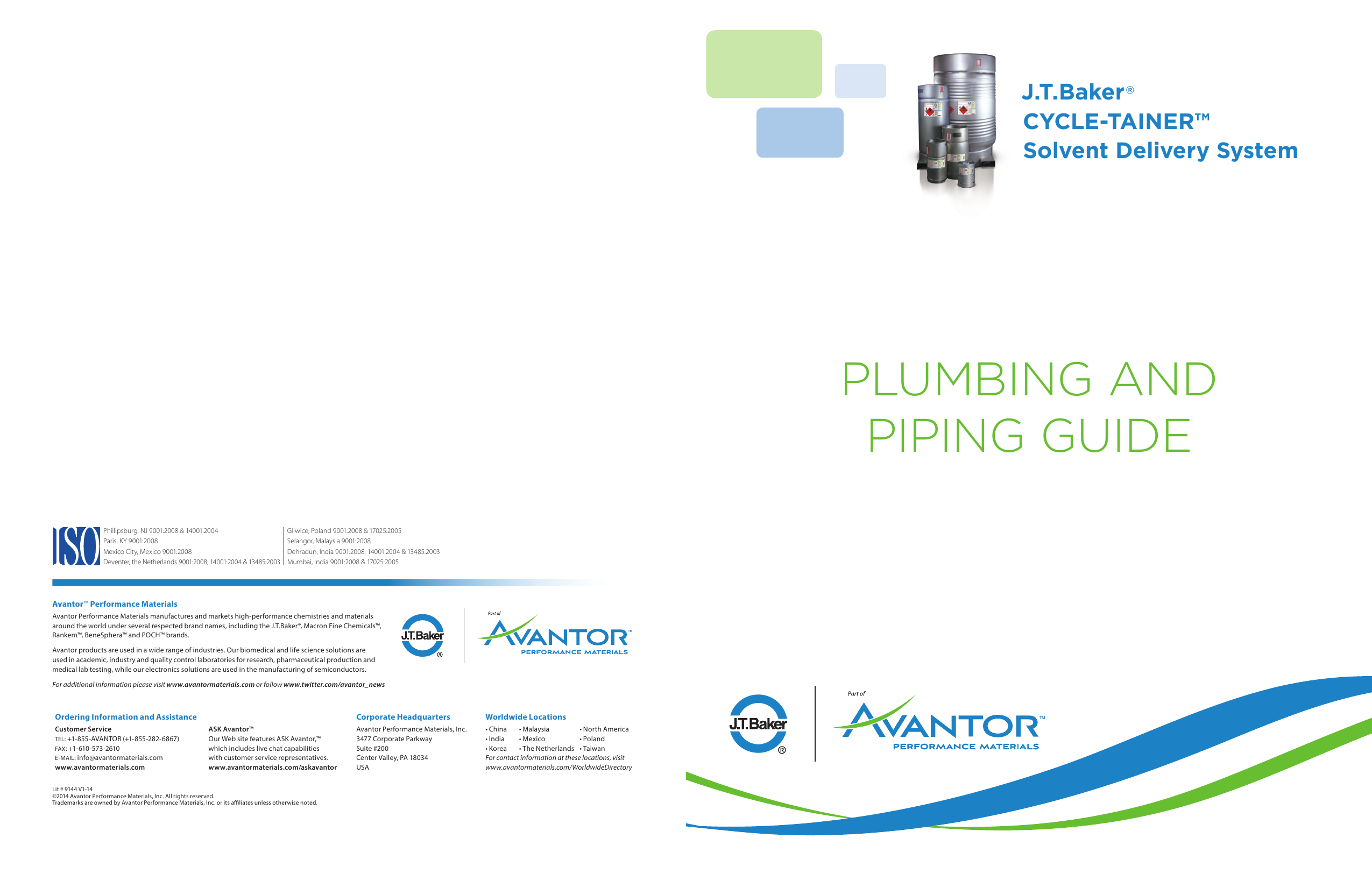 Avantor Brochure Template Avantor Performance Materials Manualzz