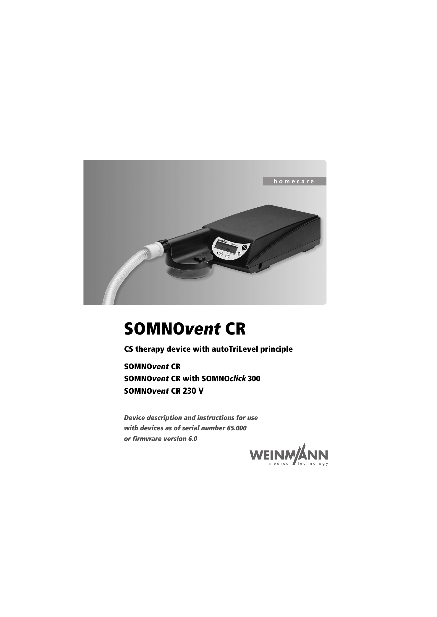 SOMNOvent CR - Manualzz