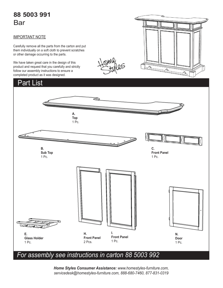 5003 99 Ai Indd Homestyles Furniture Manualzz 5003 99 Ai Indd Homestyles Furniture Manualzz