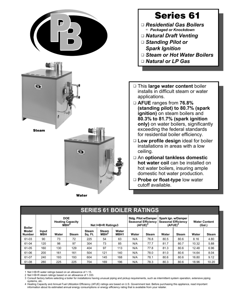 Series 61 Peerless Boilers Manualzz
