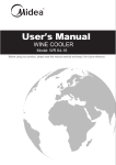 Equator-Midea WR 64-16 Black Wine Chiller Manual