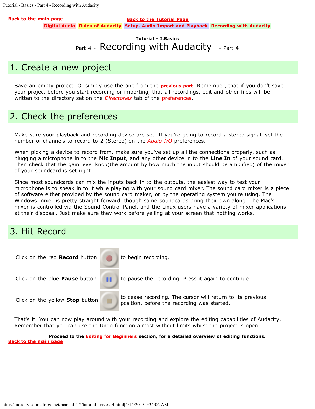 Audacity Mac Setup Manual