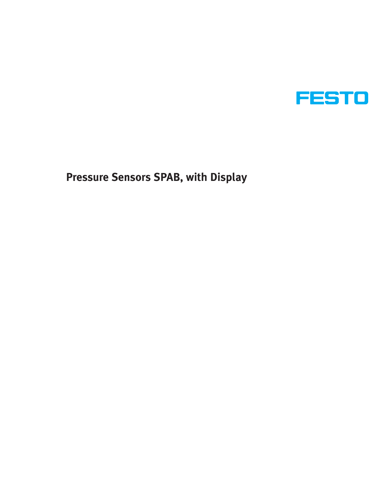 Festo SPAB-B2R-N18-2P-M8 Pressure Sensor 