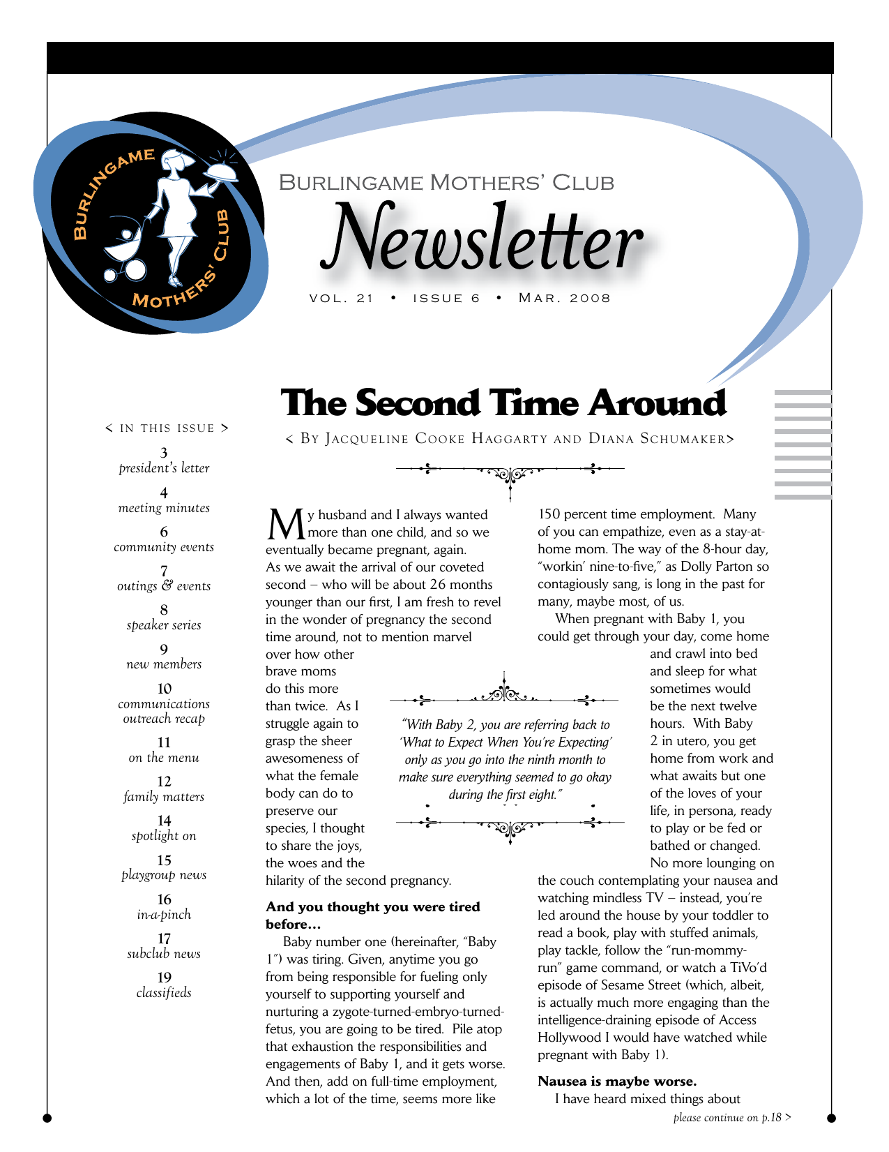 Burlingame Mothers Club March Newsletter Manualzz Com