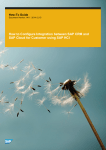 SAP CRM, SAP Cloud for Customer &amp; SAP HCI Integration How-To Guide