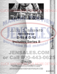 Allis Chalmers Series III D-10 &amp; D-12 Service Manual