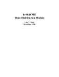 Datum Time Distribution Module bc988VME User's Guide