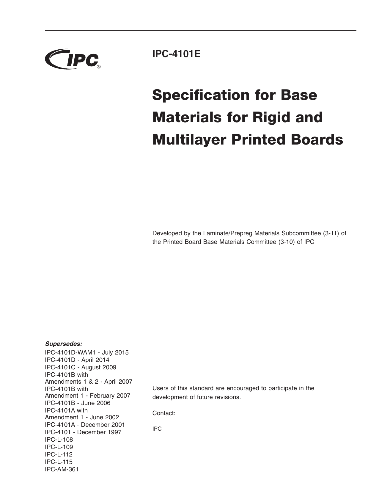 Ipc 4101 Reference Chart