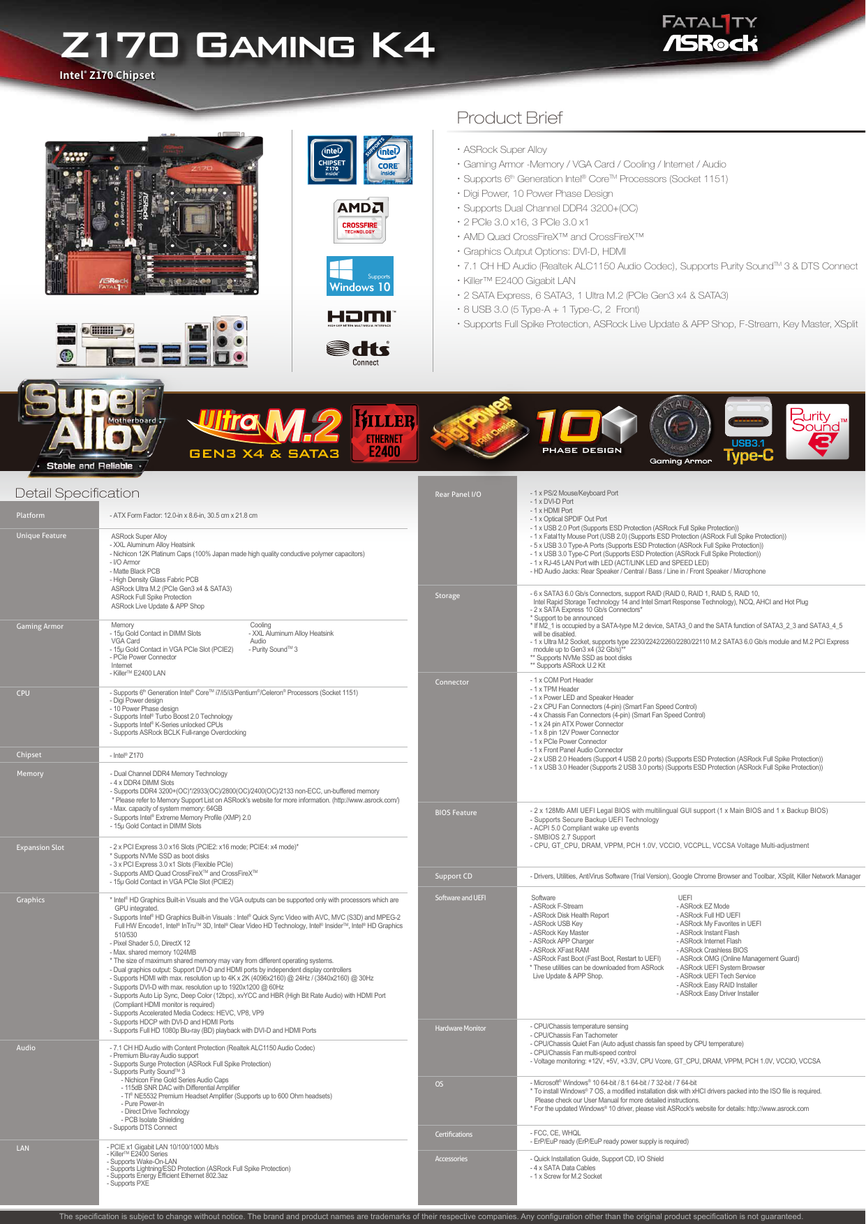 Z170 Gaming K4 En Manualzz