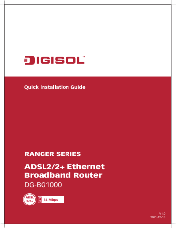 QIG DG-BG1000 v1.cdr | Manualzz