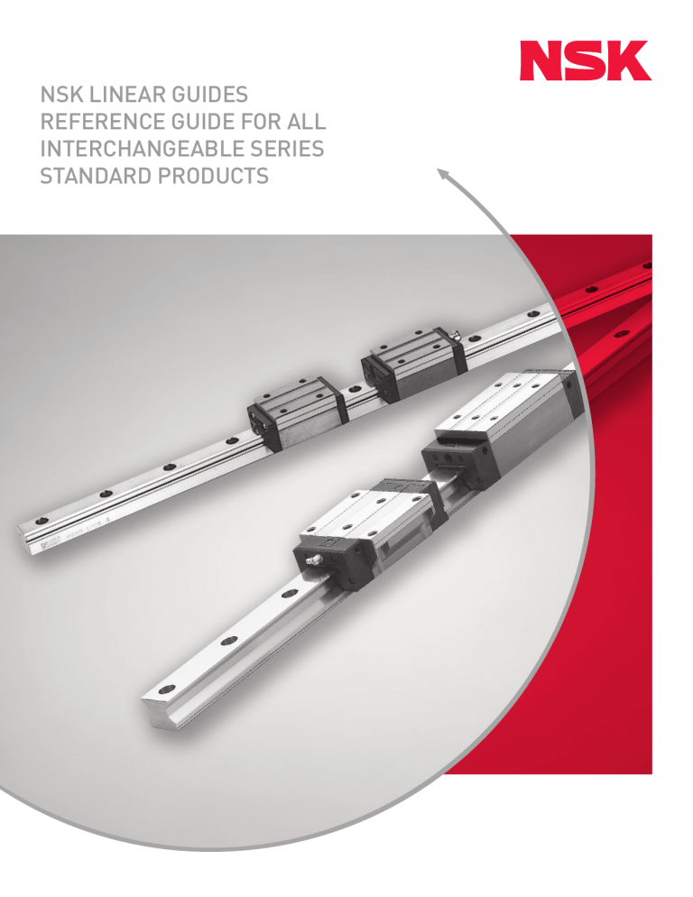 nsk linear guides reference guide for all interchangeable series Manualzz