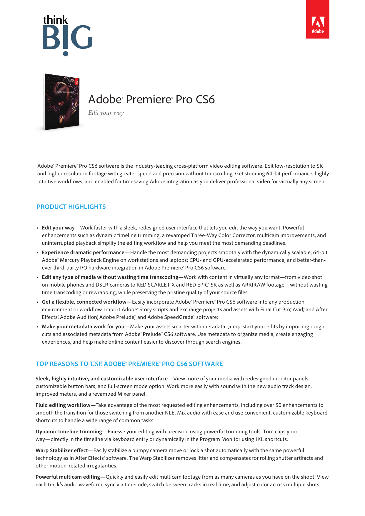 adobe premiere pro 64 cs6