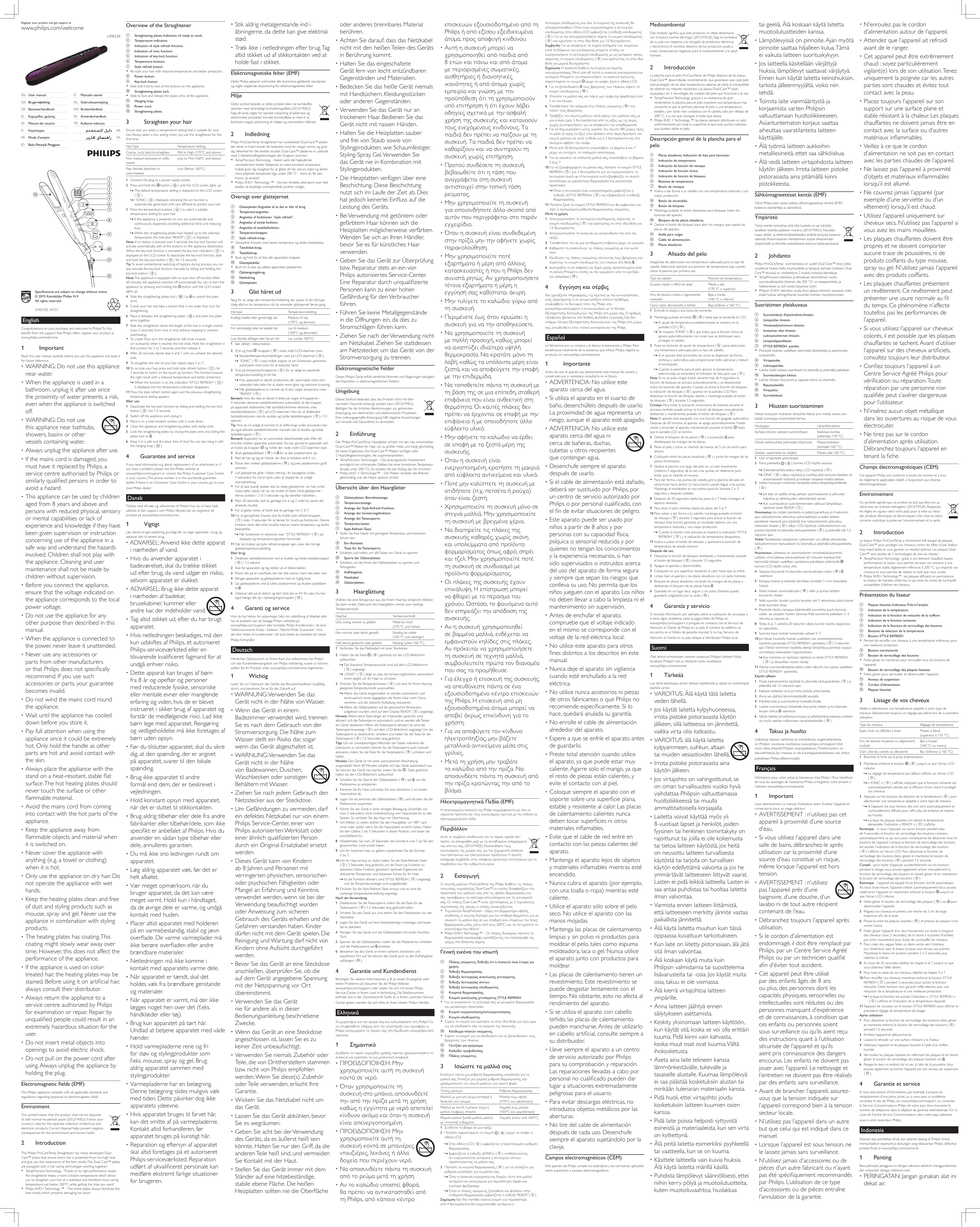 English 1 Important ‡ WARNING Do not use this appliance 1 6ec77fea925fe5238c9c9e5df d7
