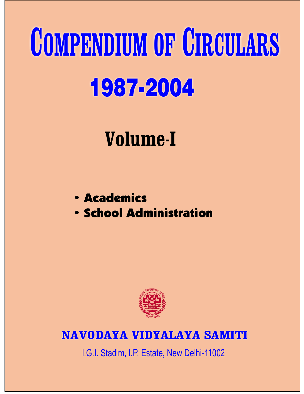 Nvs Compendium Of Circulars Volume 1 Manualzz