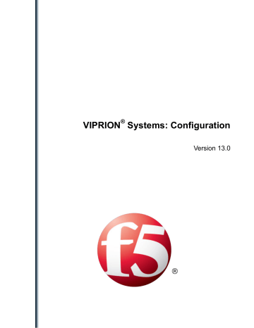 VIPRION Systems: Configuration | Manualzz