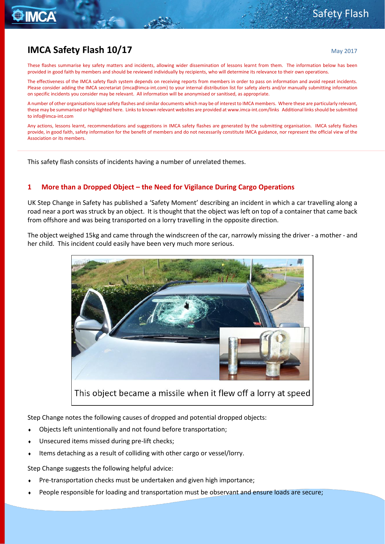 IMCA Safety Flash 06/08 Anciens Et Réunions