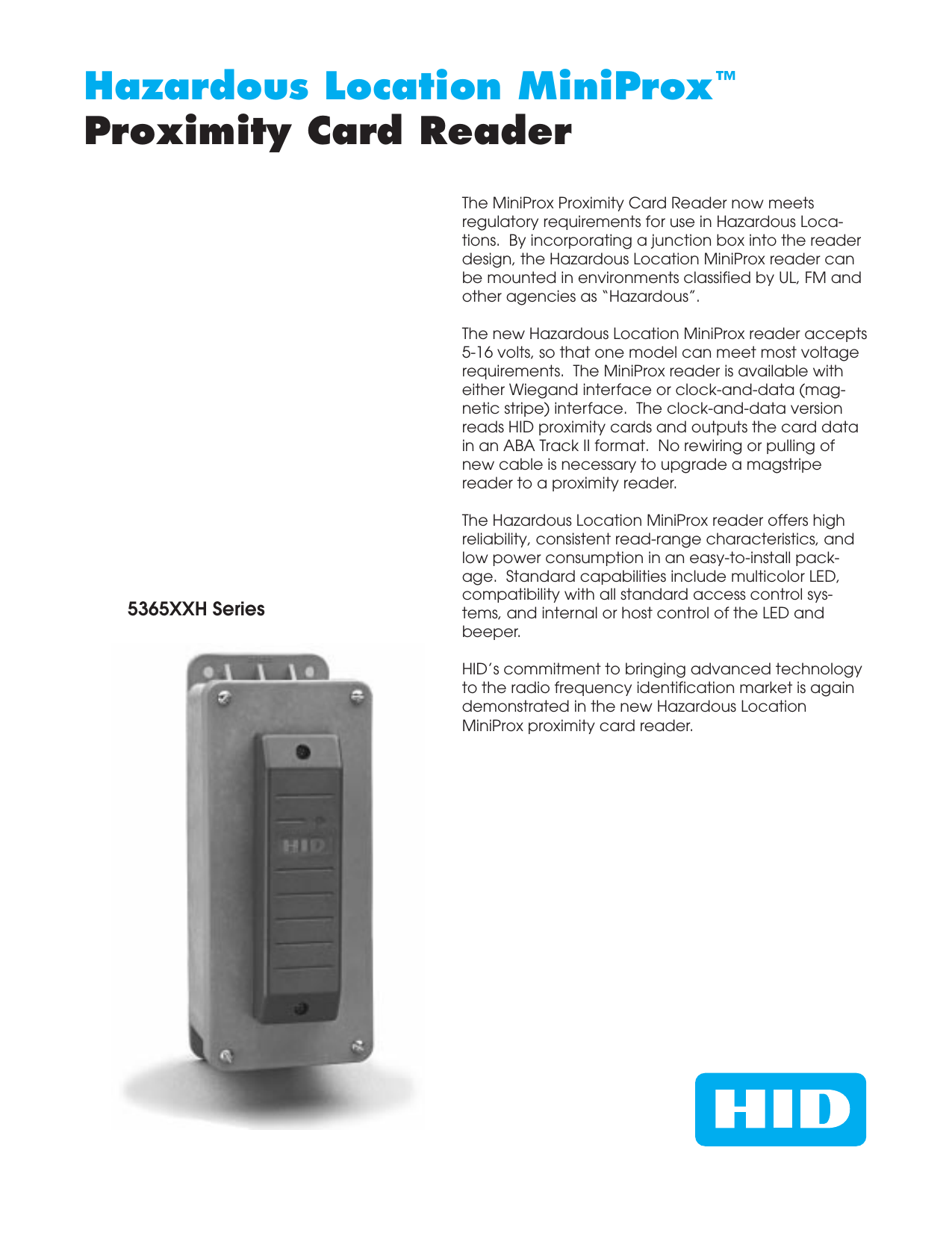 Hid Miniprox Reader Wiring Diagram - Wiring Diagram