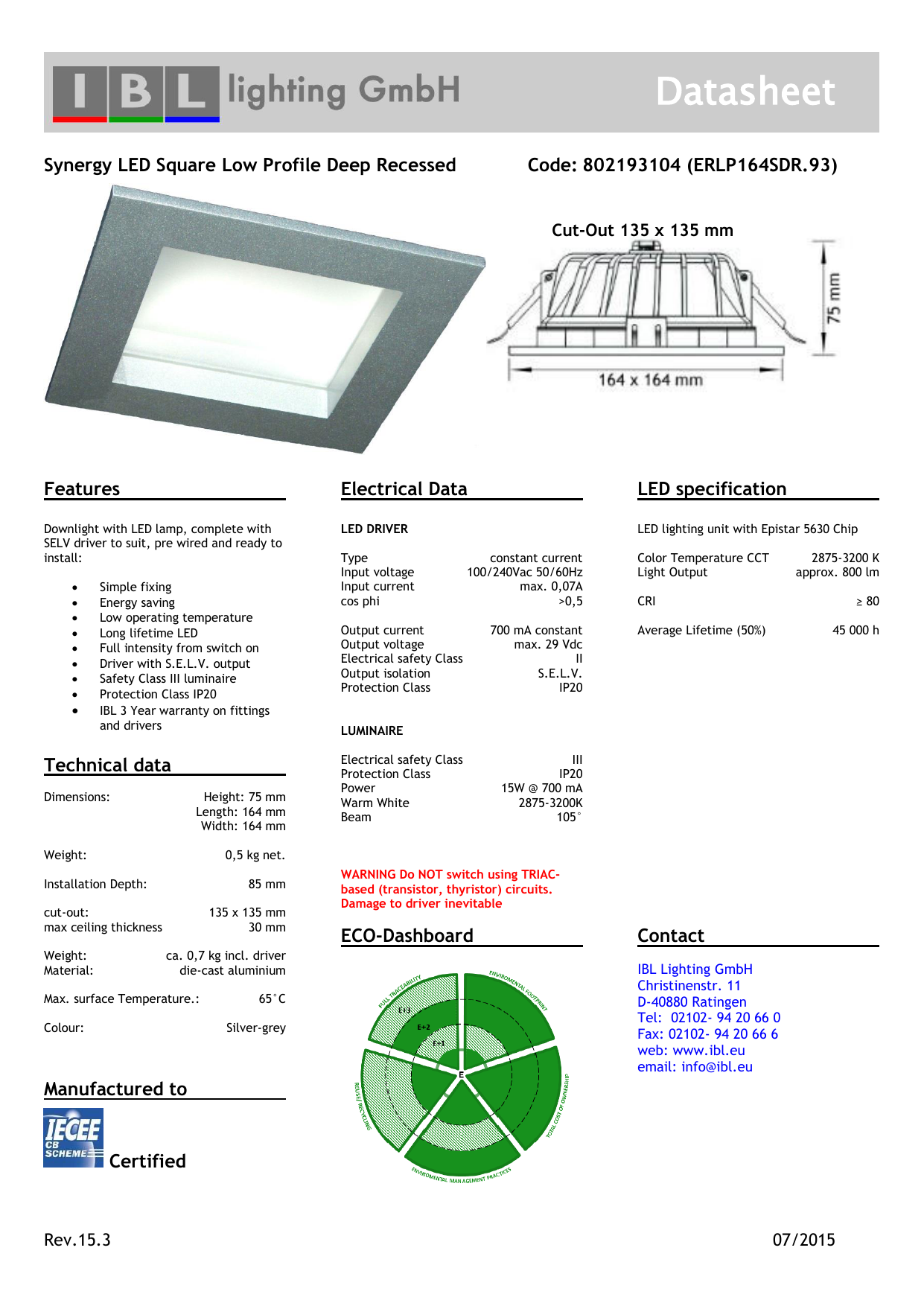Datasheet Ibl Lighting Gmbh Manualzz Datasheet Ibl Lighting Gmbh Manualzz