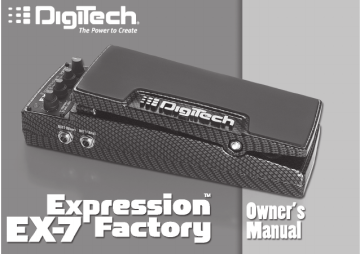 DigiTech EX-7 User manual | Manualzz