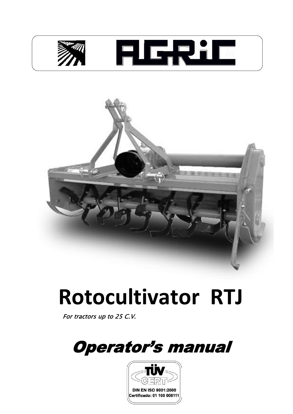 Rotocultivator Rtj Manualzz