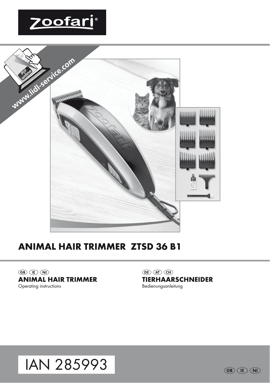 zoofari animal hair trimmer lidl
