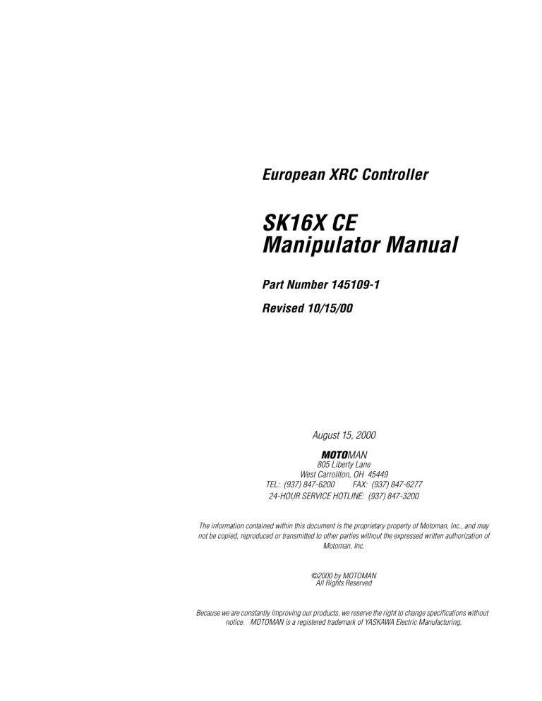 Sk16x Ce Manipulator Manual Manualzz