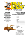 Brush Bandit 1890/1990  Operating &amp; Parts Manual