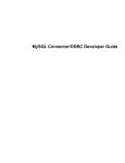 MySQL Connector/ODBC 5.3 Developer Guide | Manualzz