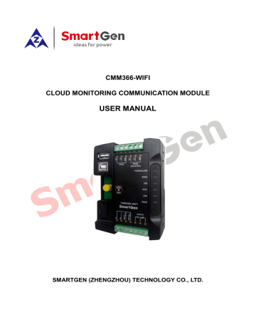 SmartGen CMM366-WIFI Owner's Manual | Manualzz