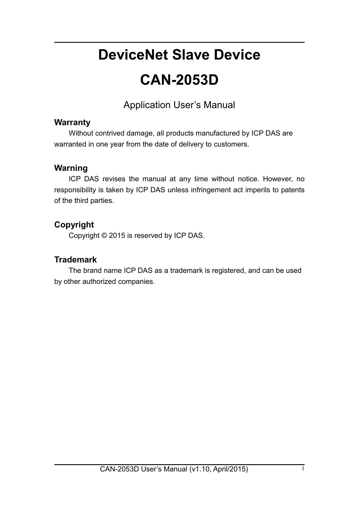 Slave Device CAN Manualzz