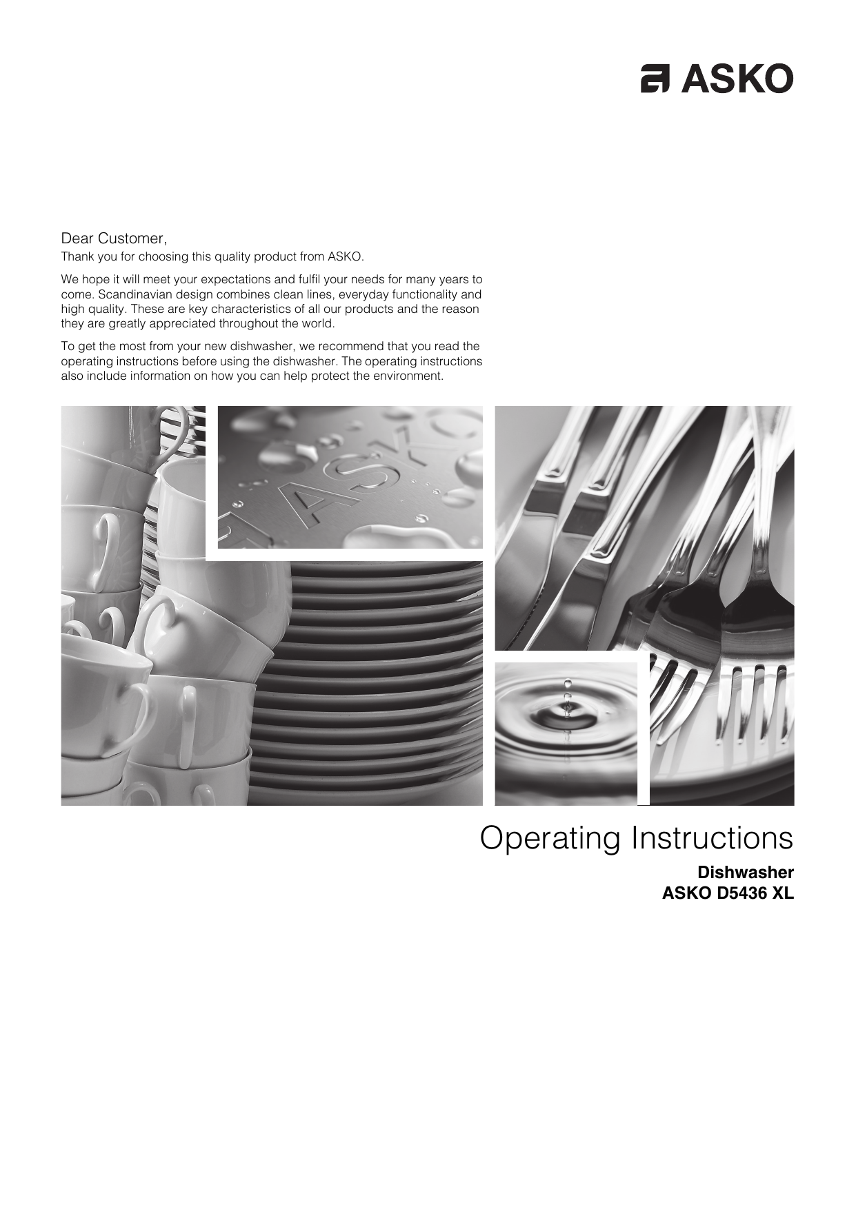 asko dishwasher d5436