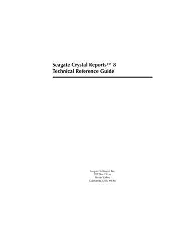 seagate crystal report 8 download