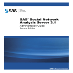 SAS Social Network Analysis Server 3.1 Administration Guide - User Guide