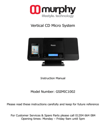 Vertical CD Micro System | Manualzz