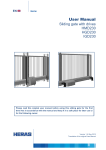 Heras Sliding Gate HMD230, HGD230, IGD230 User Manual
