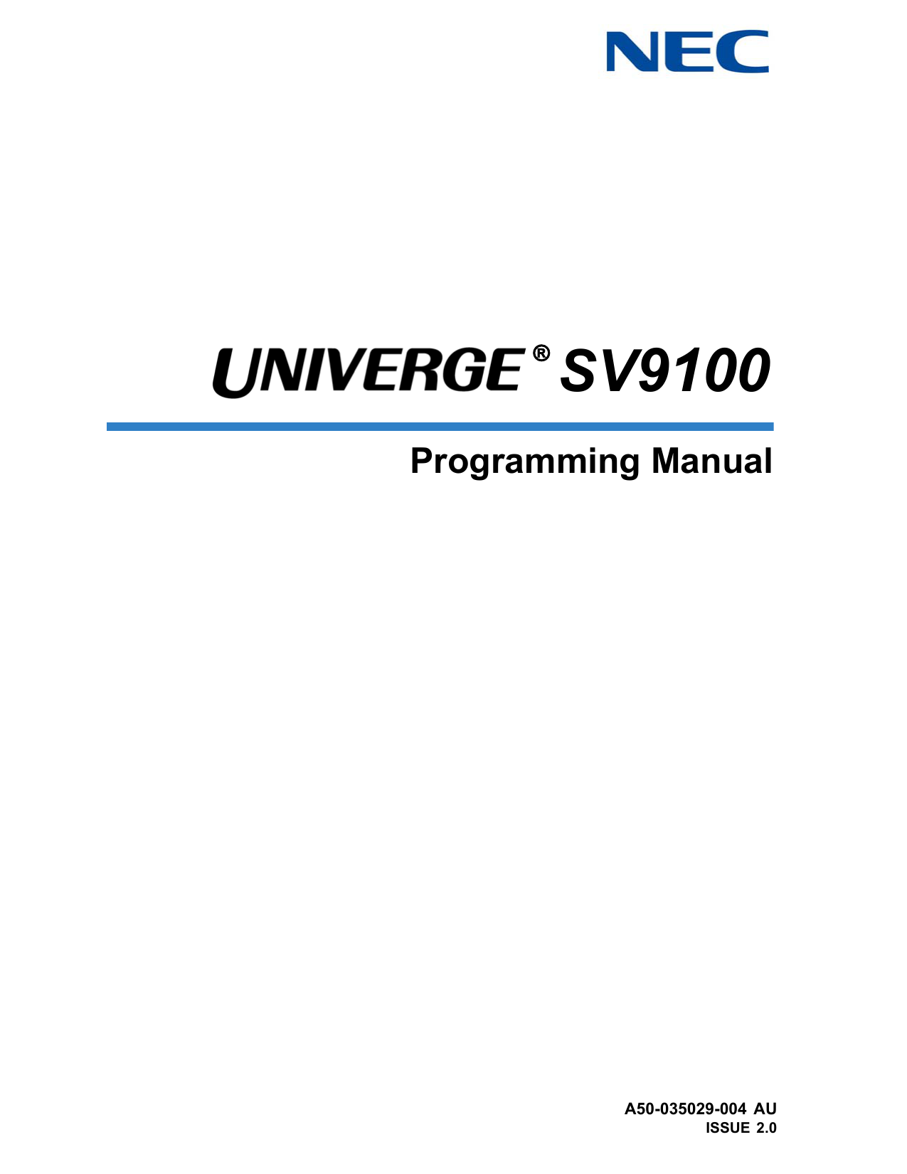 Sv8100 Programming Manual Issue 4 0 Manualzz