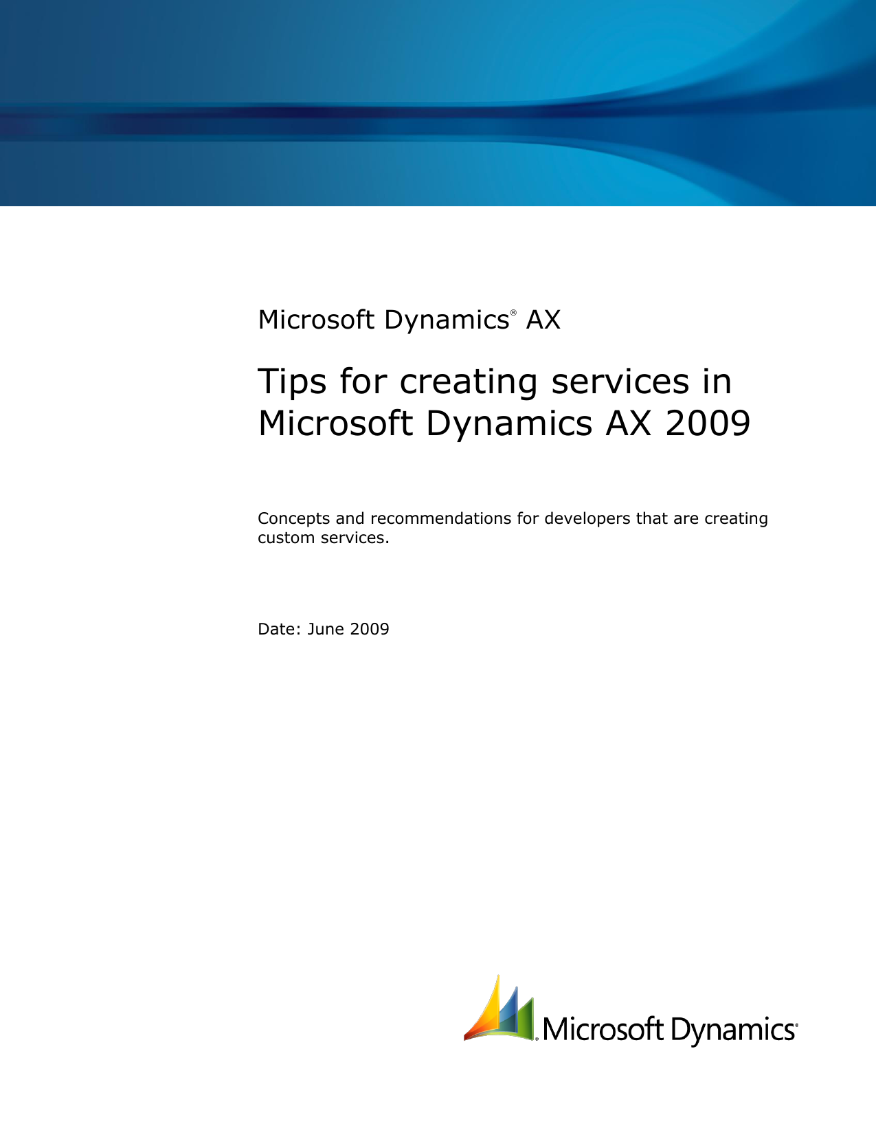 ax 2009 morphx dev certification