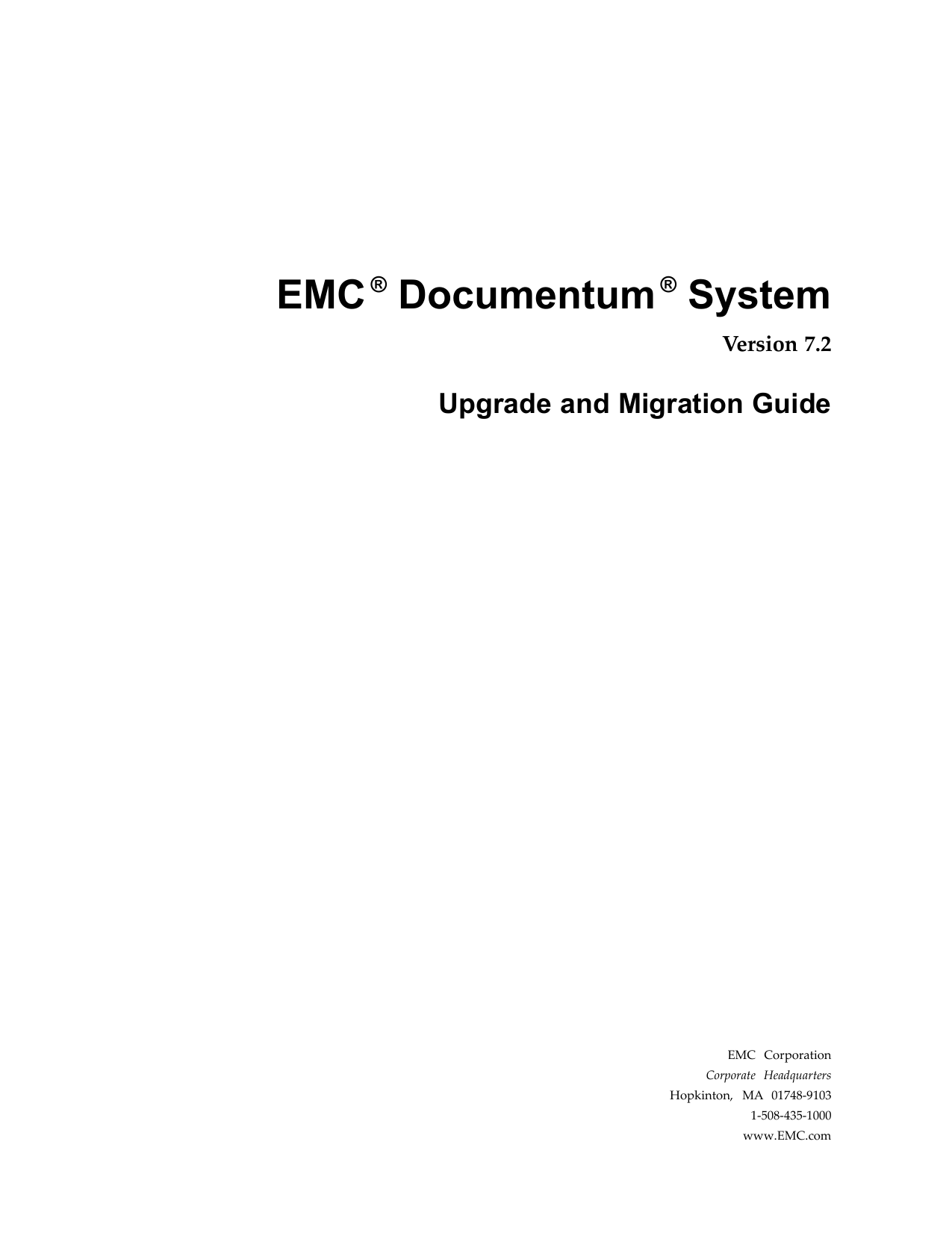 Emc Documentum System 7 2 Upgrade And Migration Guide Manualzz
