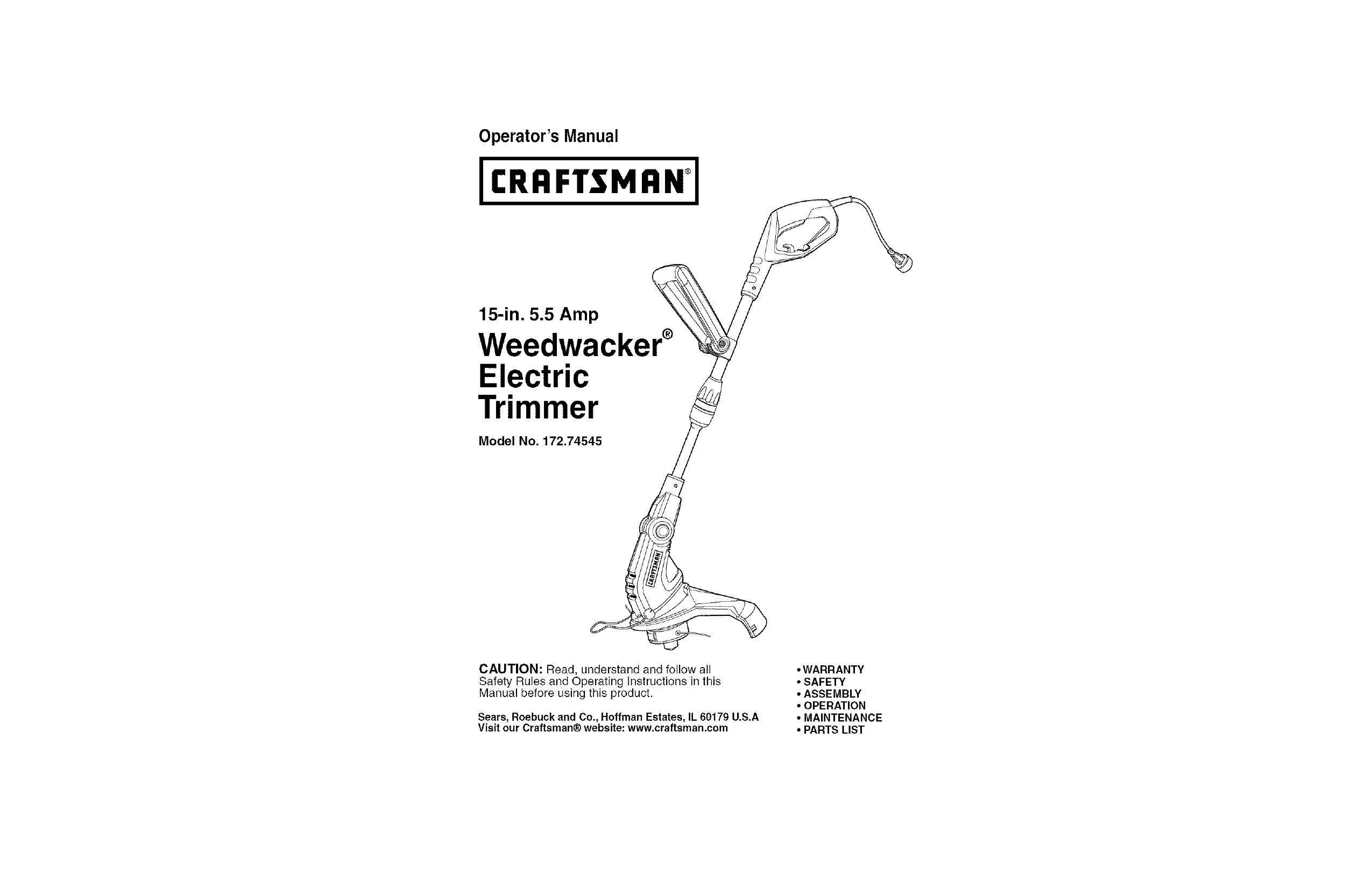 Craftsman string trimmer cheap manual