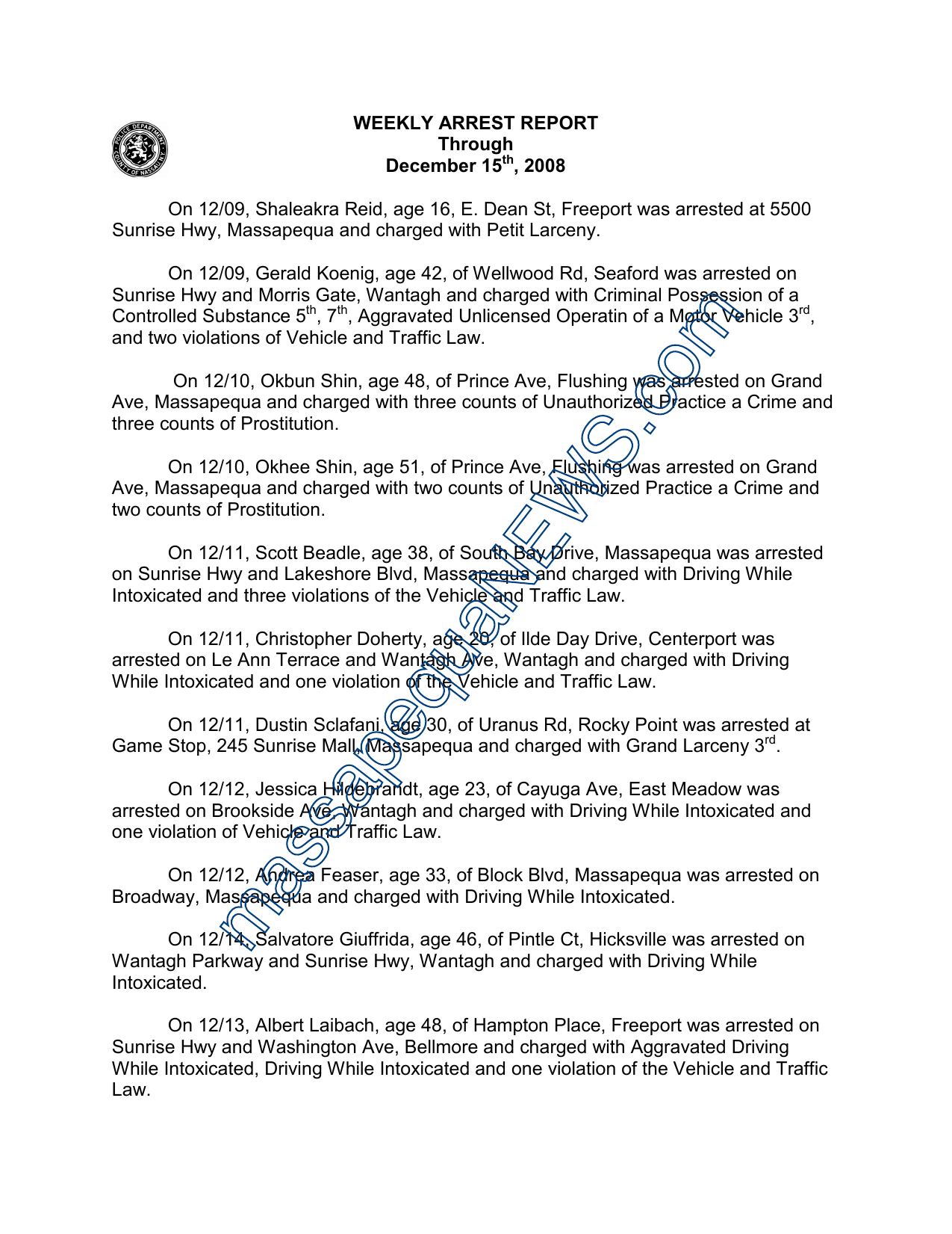 Christmas In June 2022 Motorcycle Run Applebees Hicksville Archive Of Crime 122208 | Manualzz