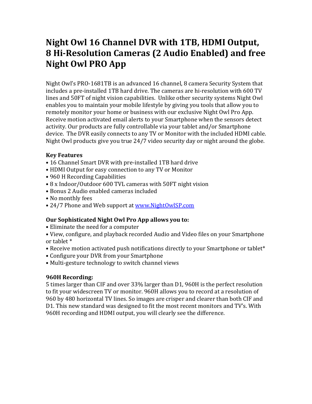 can i usethe night owl pro instead of the night owl x app