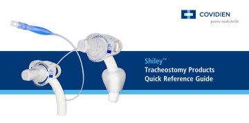 Shiley™ Tracheostomy Products Quick Reference Guide | Manualzz