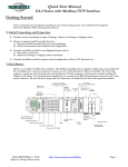 Numatics G2-2 Series with Modbus/TCP Interface Quick Start Manual