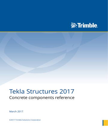 Concrete Detailing - Tekla User Assistance | Manualzz